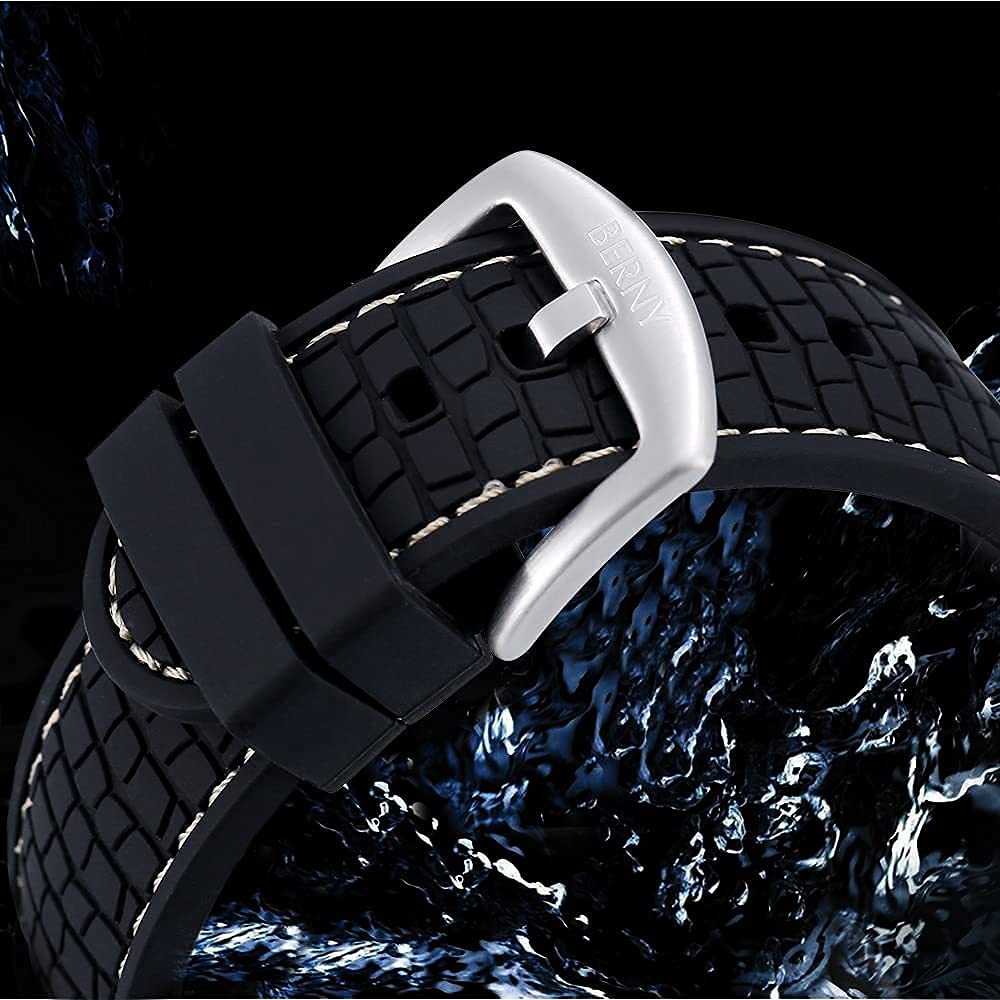 BERNY Men's Automatic Mechanical Watch Self Winding Watches Water Proof 20ATM Sapphire Glass Scratch Resistant Super Luminous with Oversize Dial（No Battery Required - Image 5