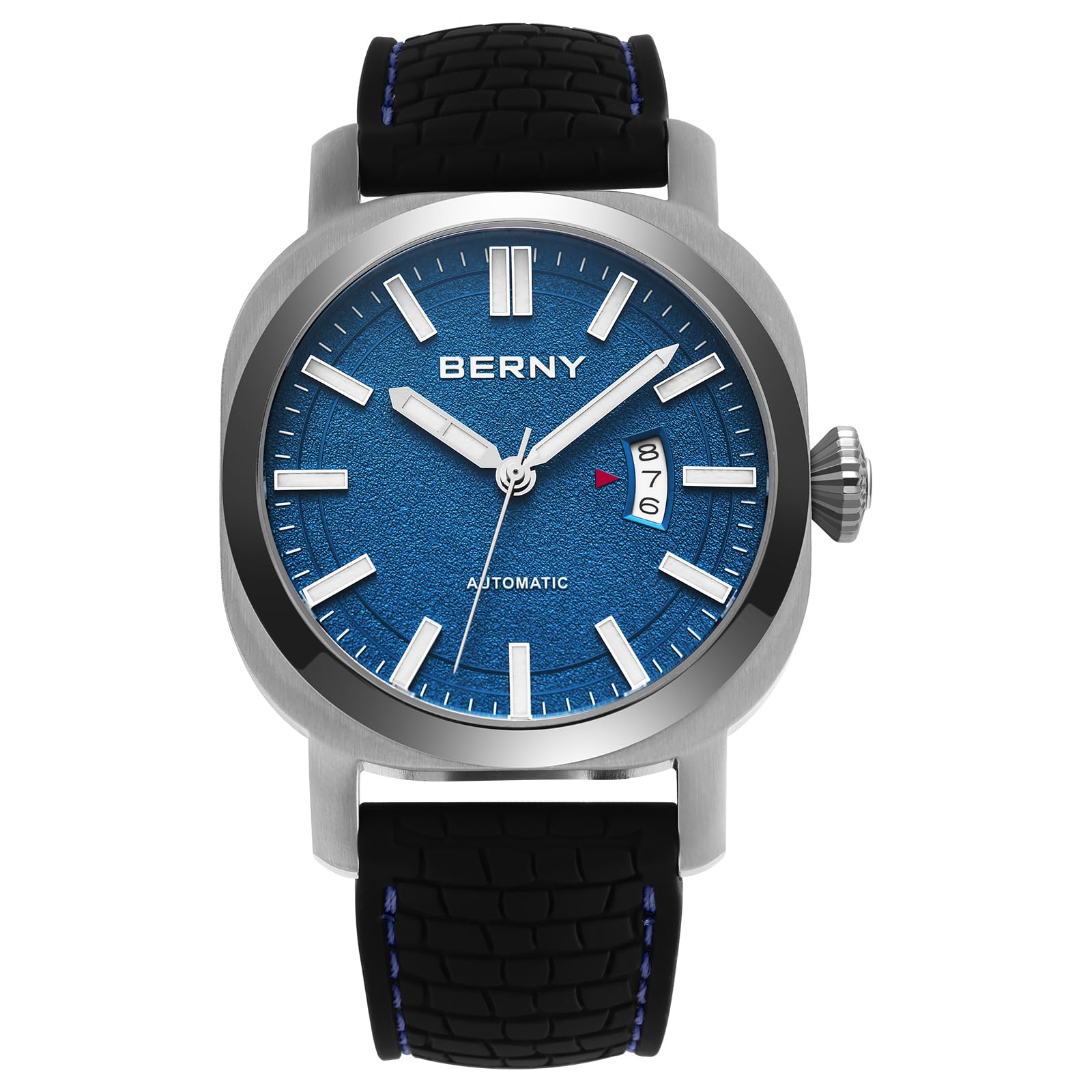 BERNY Men's Japanese Automatic Mechanical Watch, Self Winding Watches, Water Proof 10ATM, Sapphire Glass Scratch Resistant, Super Luminous with Date(No Battery Required) - Image 9