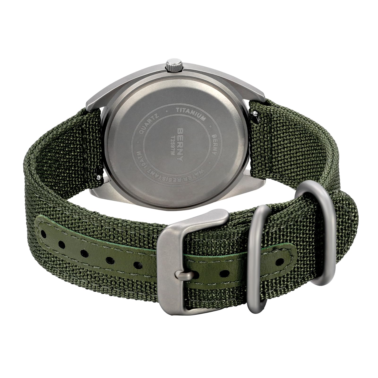 BERNY Titanium Watch for Men Japanese Quartz Movement Analog Quartz Watches Super Luminous Sapphire Glass 10ATM Waterproof - Image 4