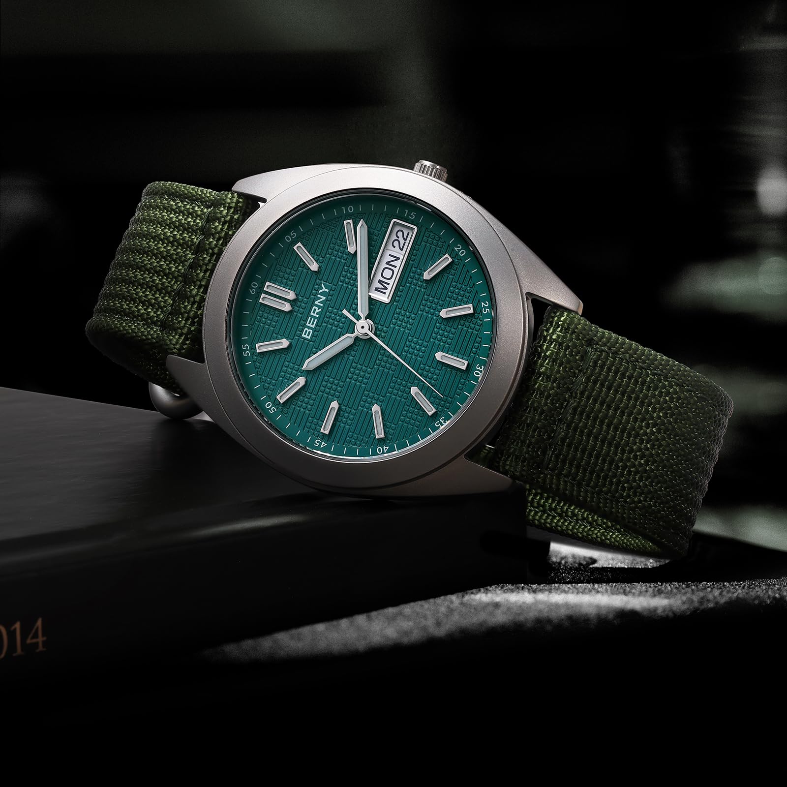 BERNY Titanium Watch for Men Japanese Quartz Movement Analog Quartz Watches Super Luminous Sapphire Glass 10ATM Waterproof - Image 8