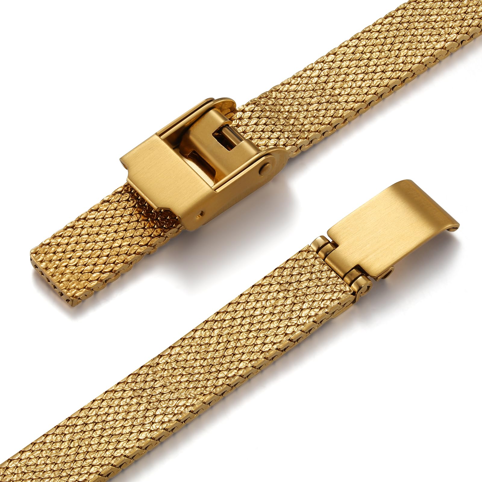 BERNY Vintage Gold Watches for Women, Elegant Oval Women's Wrist Watch, Small Ladies Analog Quartz Watches, 3ATM Waterproof All Stainless Steel Luxury Birthday Present-Sunray Dial - Image 5